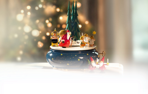 Wanduhren, Spieldosen und Orgeln