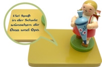 Schulmädchen mit Zöpfen