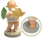 Liebesbote, Engel mit vergoldetem Herz