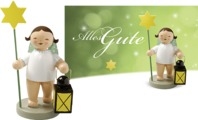 SET "Alles Gute" mit 1 Grußkarte und 1 Engel