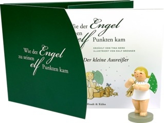 Set Minibuch und Figur "Wie der Engel zu seinen elf Punkten kam"