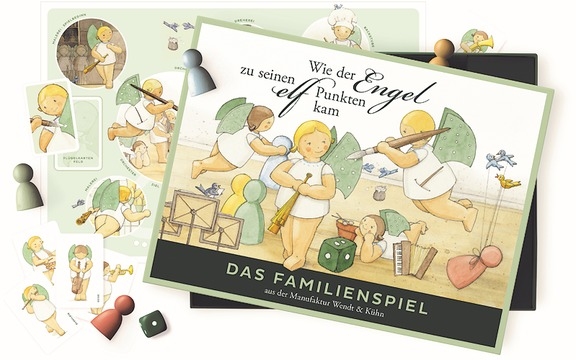 Brettspiel Wie der Engel zu seinen elf Punkten kam
