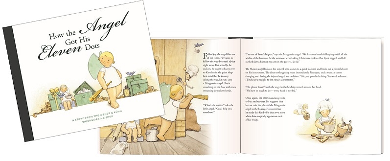 Book "How the Angel got his eleven dots" hardcover, 32 pages, color illustrations, New 2016