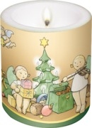 Kerze "Weihnachtszauber" Höhe 12 cm, Durchmesser 10 cm, letztmalig 2023
