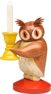 Eule, groß, mit Leuchter