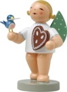 Engel mit Lebkuchen und Vogel