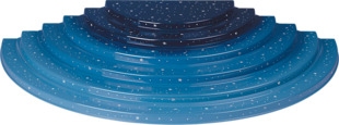 6-stufiger Engelberg, ohne Kerzentüllen 77 x 38,5 x 11,5 cm