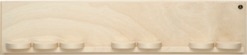 Wandpräsentation mit sieben Schiebetellern, klein natur, 50 x 11 x 5,5 cm