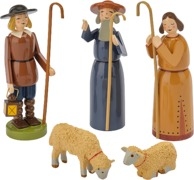 Krippenszene, klein, 5 Figuren