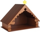 Stall, für Krippenfiguren