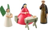 Krippenszene, klein, 4 Figuren