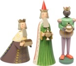 Krippenszene, klein, 3 Figuren