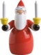 Weihnachtsmann mit Kerzen