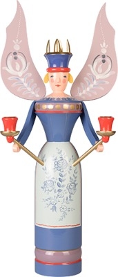 Erzgebirgsengel, blau