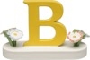 Buchstabe B, mit Blumen