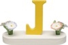 Buchstabe J, mit Blumen