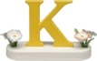 Buchstabe K, mit Blumen