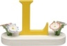 Buchstabe L, mit Blumen