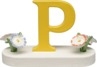 Buchstabe P, mit Blumen