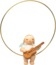 Christbaumengel im Ring, mit Gitarre