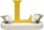 Buchstabe L, mit Blumen