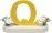 Buchstabe Q, mit Blumen