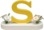 Buchstabe S, mit Blumen