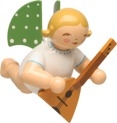 Engel mit Balalaika, schwebend