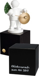 Engel mit Gong, auf mittlerem Sockel