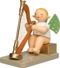 Engel mit Konzertharfe, sitzend, 111 Jahre Wendt & Kühn, Jubiläumsengel 2026, neu ab März 2026