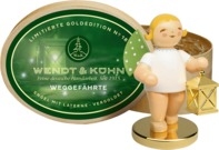 Weggefährte mit Metallsockel, in Spanschachtel