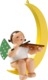 Engel mit Geige, im Mond
