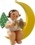 Engel mit Becken, im Mond