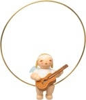 Christbaumengel im Ring, mit Gitarre