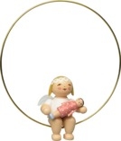 Christbaumengel im Ring, mit Puppe