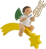 Engel mit Glockenspiel, auf Komet