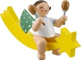 Engel mit Maracas, auf Schweif