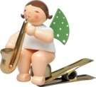 Engel mit Saxofon, auf Klemme