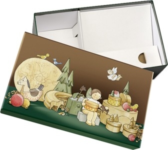 Geschenkbox "Engel im Spielzeugdorf" Einzelverkauf