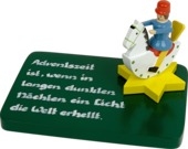 Reiterlein, auf Stern, auf Sockelplatte