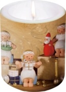 Kerze "Margeritenengel" Höhe 12 cm, Durchmesser 10 cm